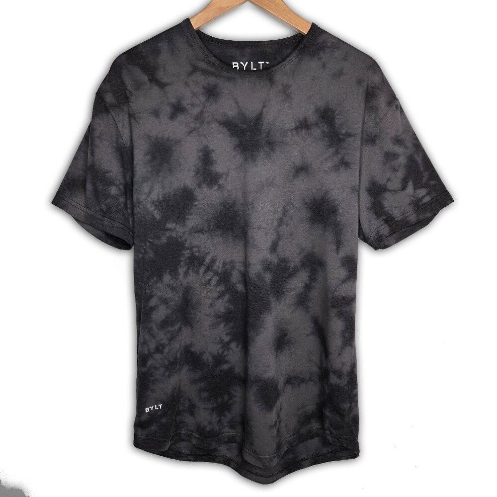 BYLT Premium Basics Cloud Dye Tee‎ Men Crew Neck Workout Gym Tie Dye L